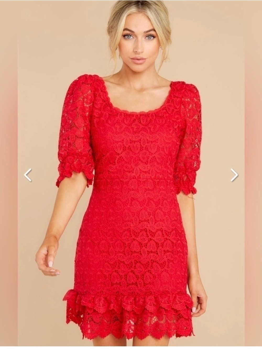 Valentine's Day Hearts Lace Dress